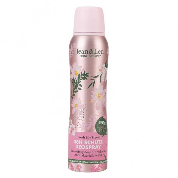 Dezodorant w sprayu z mentolem i ekstraktem z wodnej lilii, Jean & Len, 150 ml