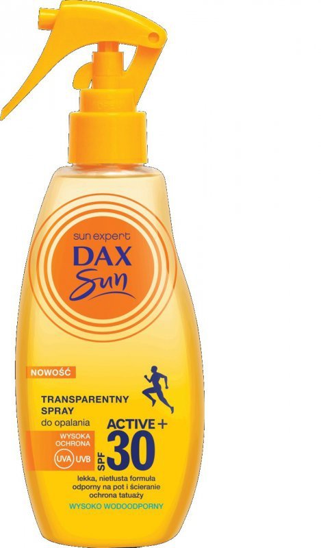 Dax Sun Transparentny Spray do opalania Active+ SPF30  200ml