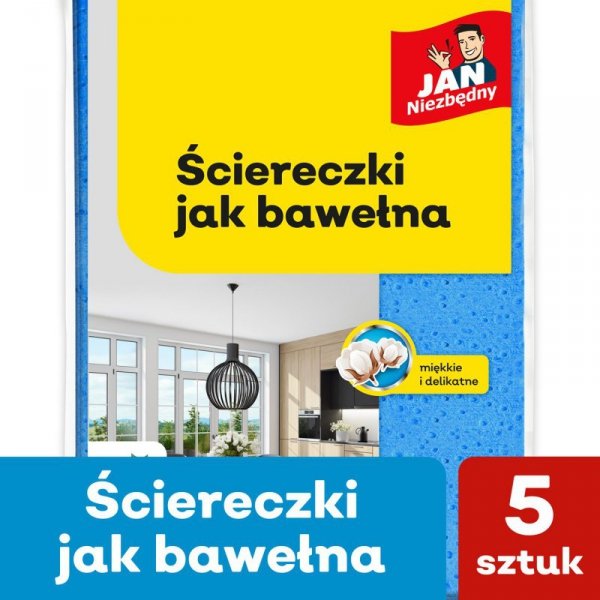 JAN NIEZBĘDNY Ściereczki jak bawełna 1op.-5szt