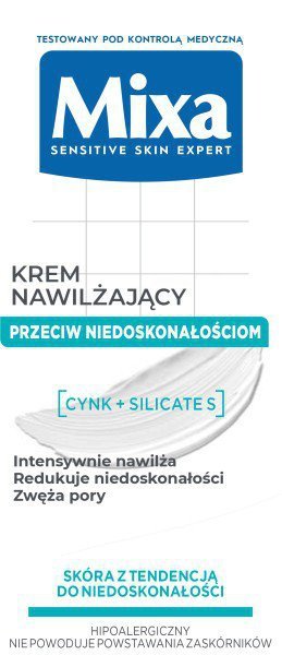 MIXA Krem nawilżający przeciw niedoskonałościom 2w1 50 ml