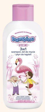BAMBINO Dzieciaki 3w1 Szampon Żel pod prysznic i płyn do kąpieli - Flaming 400 ml
