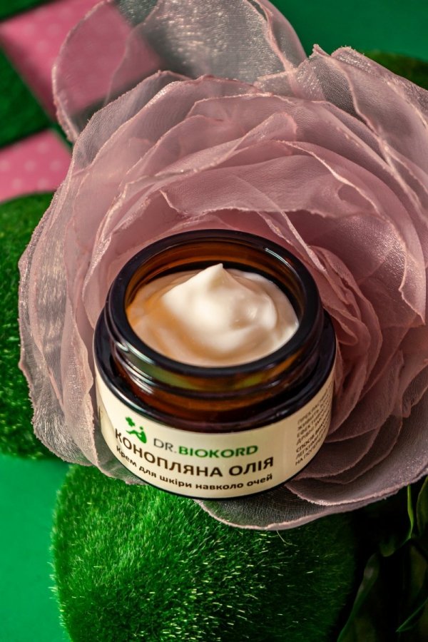 Hemp Eye Cream, Dr. Biokord, 100% Natural, 30ml