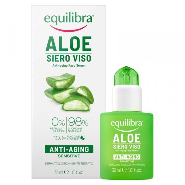 Equilibra Aloe Serum przeciwstarzeniowe do twarzy 50% aloesu  30ml