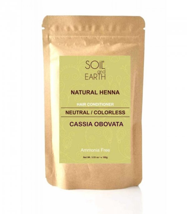 Natural Indian Henna Cassia (COLORLESS), Soil &amp; Earth, 100g