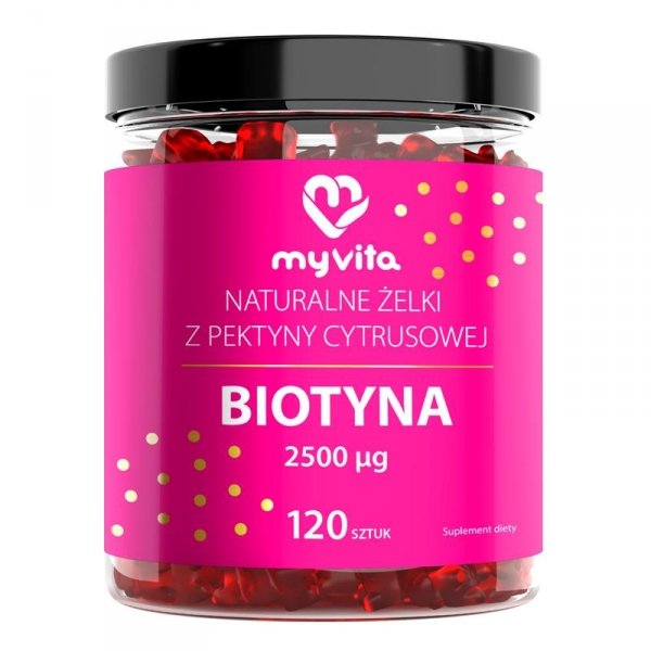 Biotyna, Naturalne Żelki, MyVita, 120 sztuk