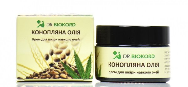 Hemp Eye Cream, Dr. Biokord, 100% Natural, 30ml