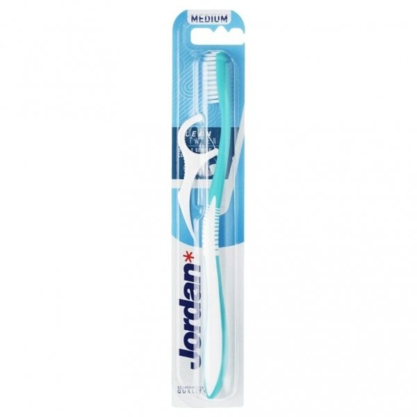 JORDAN Szczoteczka do zębów z flosserem CLEAN BETWEEN Medium