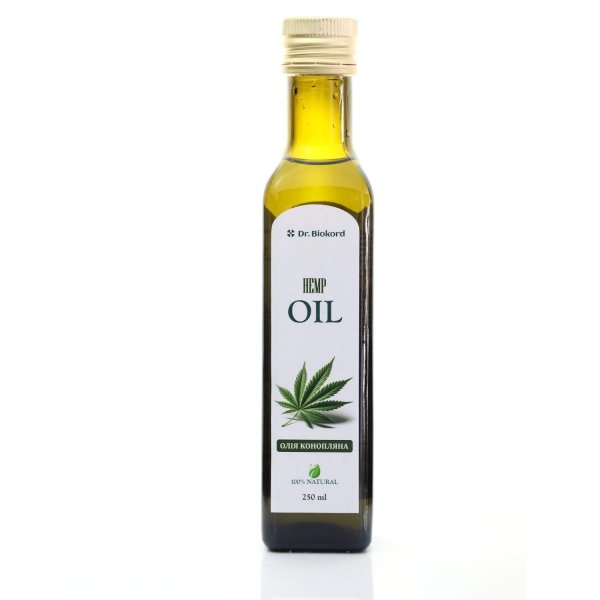 Olej Konopny, Tłoczony na Zimno, Dr.Biokord, 250ml (Data 23-05-2025)