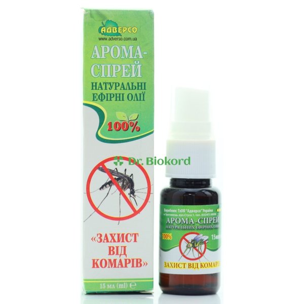 Aroma Spray z Naturalnymi Olejkami "Ochrona przed Komarami", Adverso