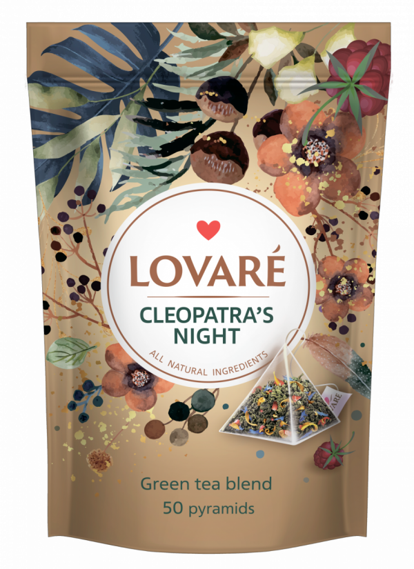 Mieszanka herbat z dodatkami Cleopatra's Night, Lovare, 50 piramidek