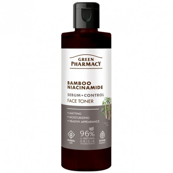 Bambus + Niacynamid Tonik do Twarzy, Green Pharmacy, 200ml