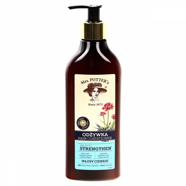 MRS POTTERS Triple Root Odżywka do włosów cienkich Strenghten 390 ml
