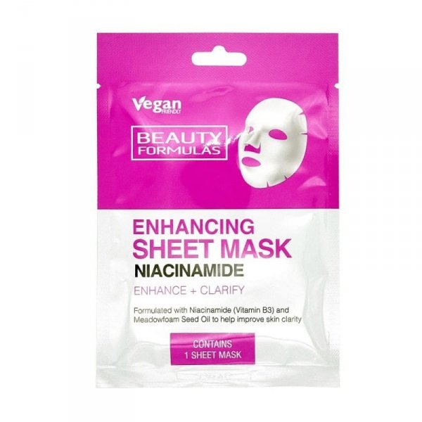Maseczka w płachcie z niacynamidem, Beauty Formulas