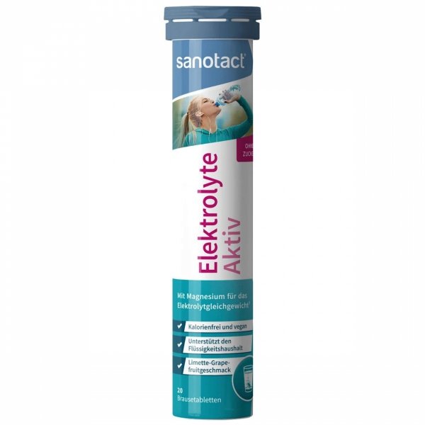 Elektrolity Aktiv, Sanotact, 20 tabletek musujących