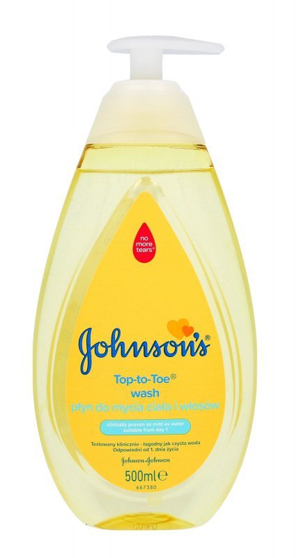 Johnson`s Baby Top-To-Toe Płyn do mycia ciała i włosów dla dzieci  500ml