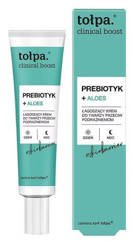 TOŁPA Clinical Boost Prebiotyk + Aloes Łagodzący Krem do twarzy 40 ml