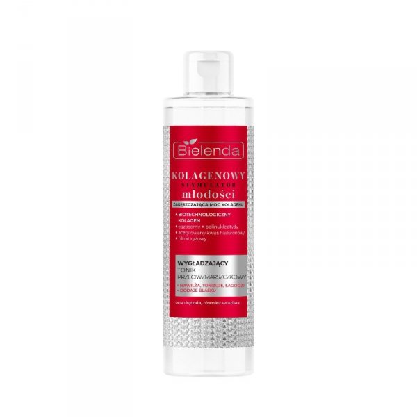 BIELENDA Kolagenowy Stymulator Młodości Wygładzający tonik przeciwzmarszczkowy 200 ml