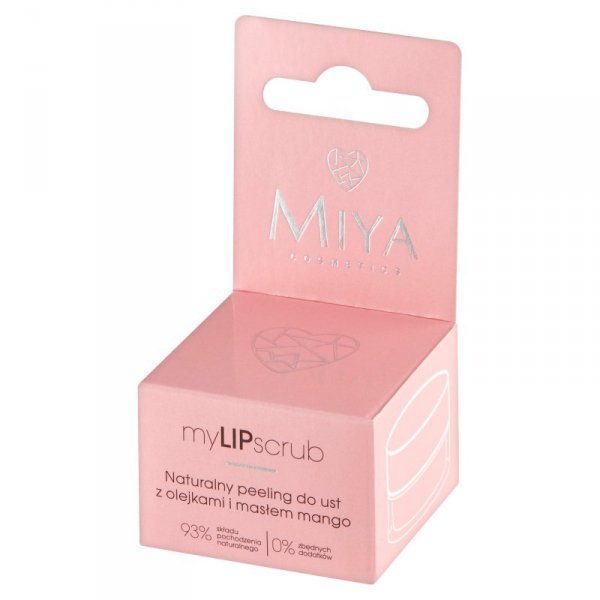 MIYA myLIPscrub Naturalny peeling do ust z olejkami i masłem mango 10g