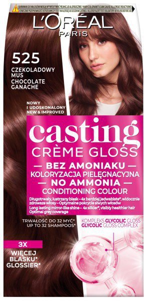 LOREAL Casting Creme Gloss Krem koloryzujący nr 525 Czekoladowy Mus