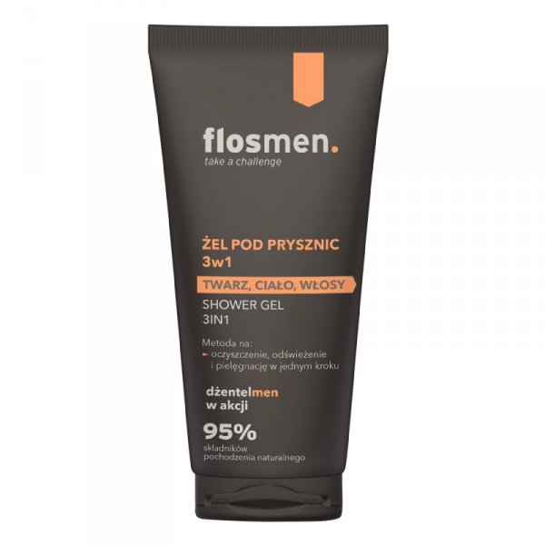 FLOS MEN Żel pod prysznic 3w1 225ml