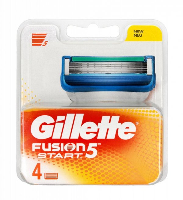 Gillette Fusion5 Start Wymienne Wkłady do Maszynki 4 Sztuki
