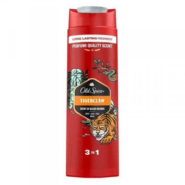 OLD SPICE Tigerclaw Żel pod prysznic i szampon dla mężczyzn 3w1 400 ml