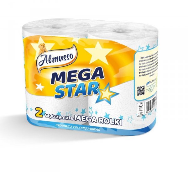 ALMUSSO Mega Star Ręcznik papierowy 2-warstowy 1 op. - 2 szt.