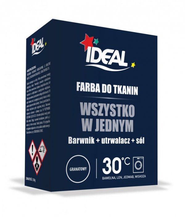 IDEAL Farba do tkanin granatowych 350 g