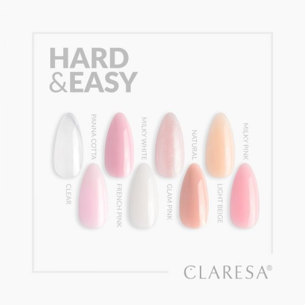 CLARESA Hard&Easy Żel budujący Glam Pink 45 g