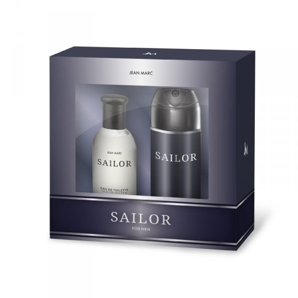 JEAN MARC Zestaw prezentowy męski Sailor (woda toaletowa 100ml + dezodorant w sprayu 150ml)