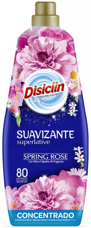 DISICLIN Płyn do płukania tkanin - 80 płukań Spring Rose 1440 ml