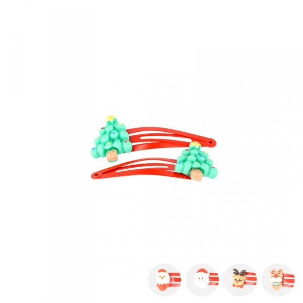 DONEGAL Spinka do włosów świąteczna (FA-5738) 1 op. - 2 szt. - mix wzorów