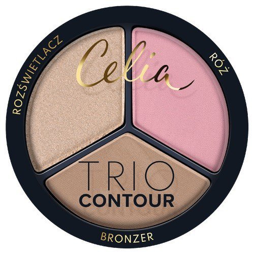 CELIA Trio Contour Zestaw do konturowania twarzy w pudrze 01