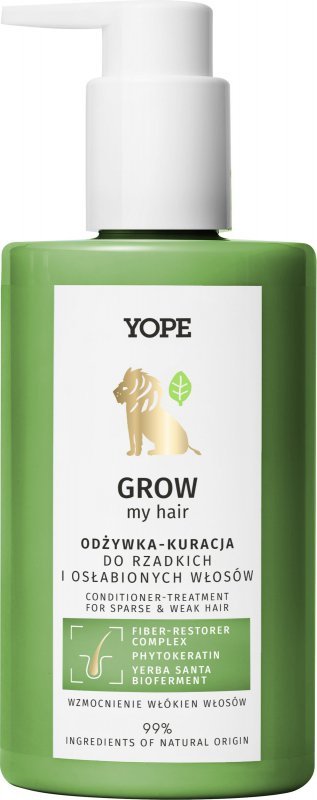 YOPE Grow My Hair Odżywka - Kuracja do rzadkich i osłabionych włosów 300 ml