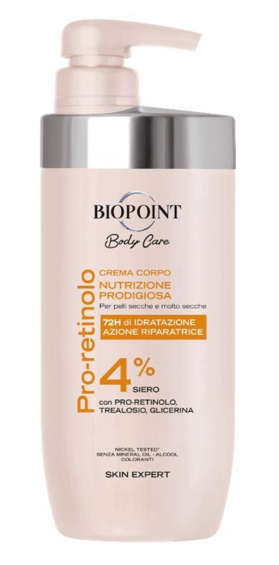 BIOPOINT Body Care Nawilżający krem do ciała z Retinolem 4% 500 ml
