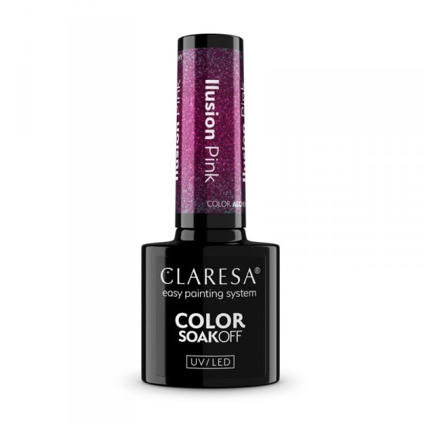 CLARESA Lakier hybrydowy Alchemy Ilusion Pink 5g