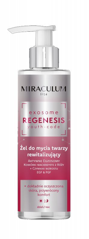 MIRACULUM Exosome Regenesis Youth-Code Żel do mycia twarzy rewitalizujący 200 ml