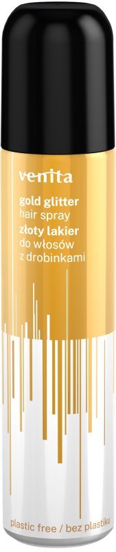 VENITA Glitter Hair Spray Lakier do włosów z drobinkami - złoty brokat 75 ml