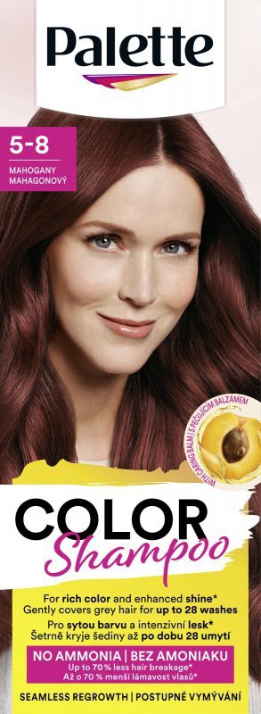 PALETTE Color Shampoo Szampon koloryzujący 5-8 Mahoń 50 ml