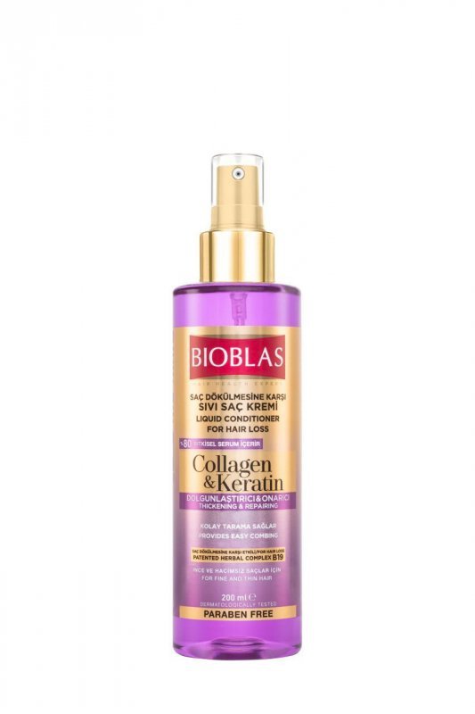 BIOBLAS Collagen&Keratin Odżywka do włosów w płynie 200 ml