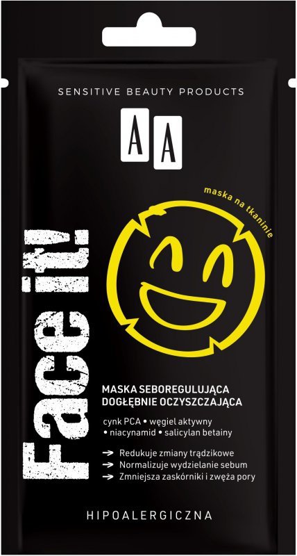 AA Face It! Maska seboregulująca dogłębnie oczyszczająca 18g