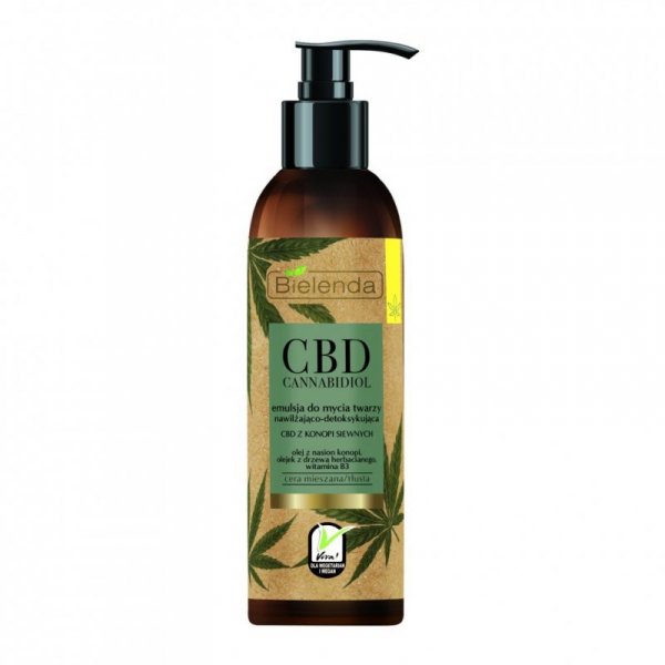 Bielenda CBD Cannabidiol Emulsja do mycia twarzy nawilżająco-detoksykująca, 150g