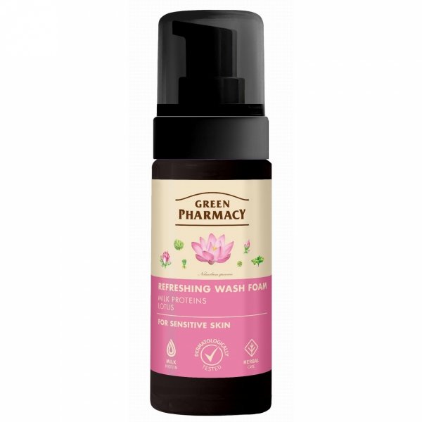 GREEN PHARMACY Pianka odświeżająca do mycia skóry wrażliwej 150 ml
