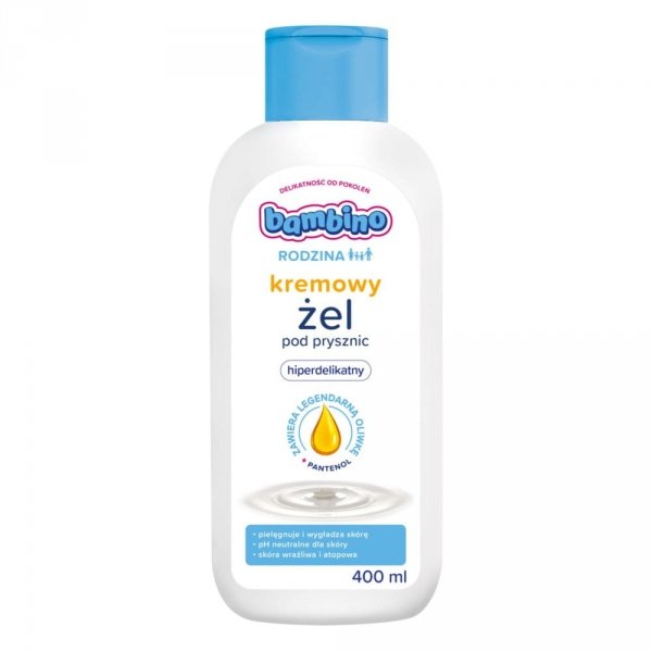 BAMBINO Rodzina Kremowy żel pod prysznic hiperdelikatny 400 ml