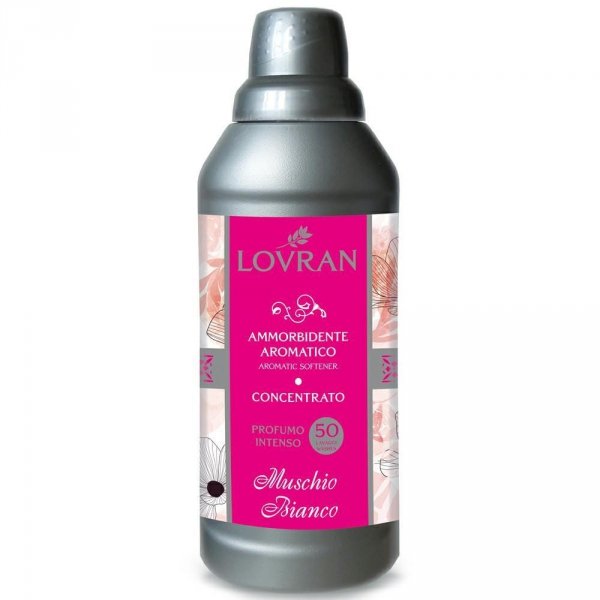 LOVRAN Koncentrat do Płukania Tkanin Muschio Bianco 50 prań, 1 litr