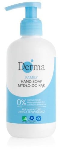 Mydło do rąk w płynie, certyfikowane, hipoalergiczne, Derma Family, 250 ml