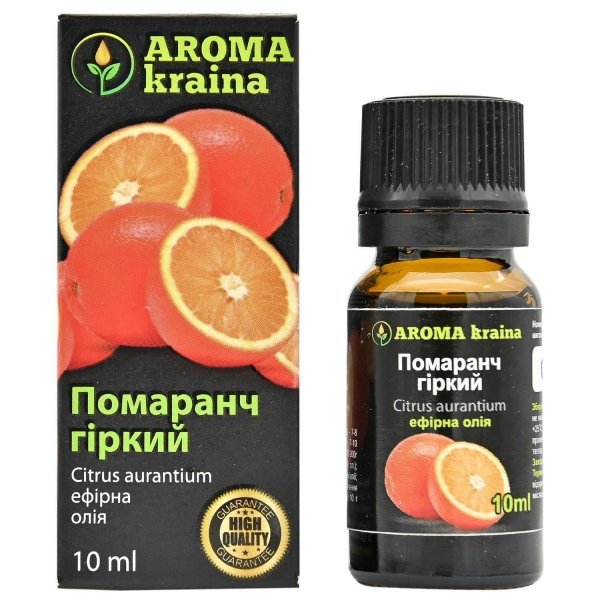 Olejek Eteryczny z Pomarańczy Gorzkiej, Naturalny, AROMA kraina, 10ml
