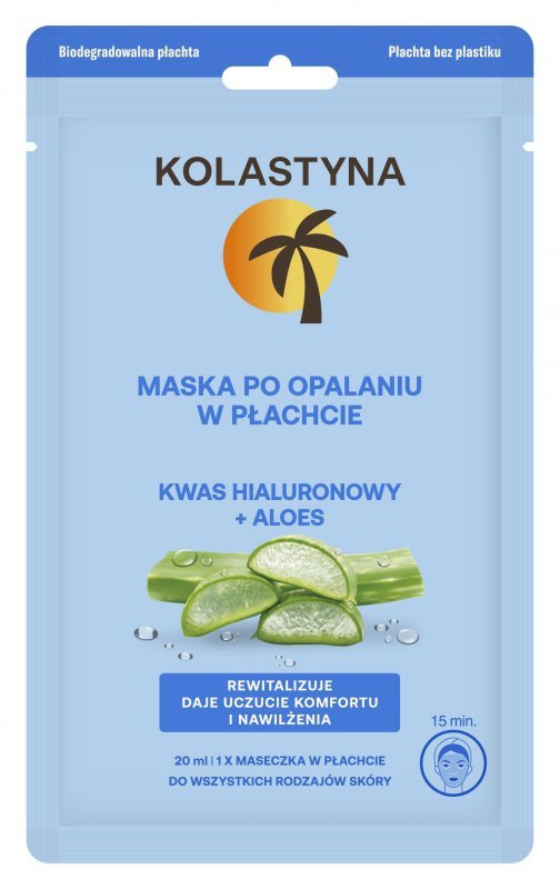 KOLASTYNA Maska po opalaniu w płachcie 20ml