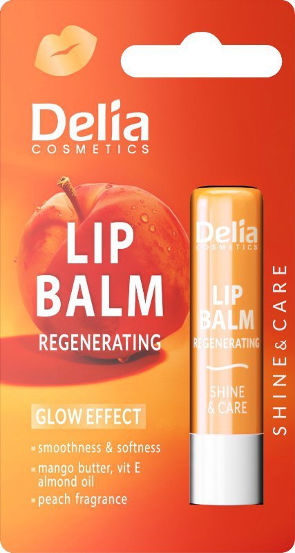 DELIA Lip Balm SPF 30 Pomadka do ust ochronna Brzoskwinia 4.8g