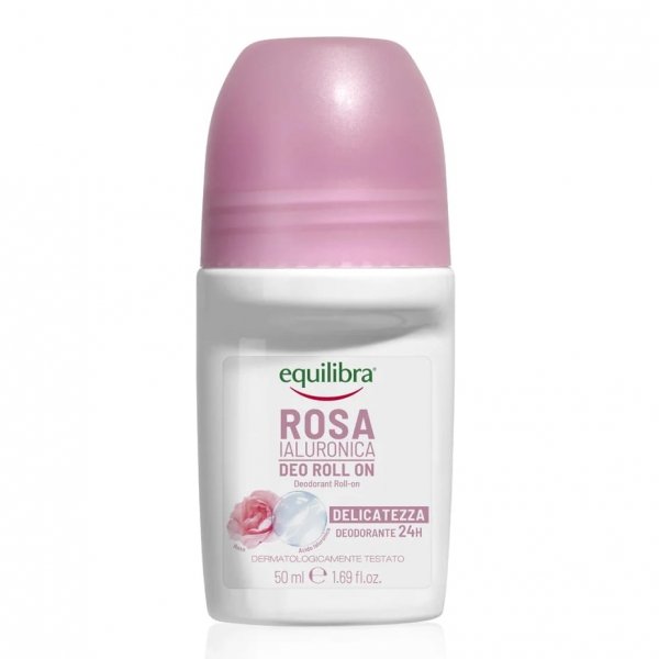 Różany dezodorant w kulce z kwasem hialuronowym, Equilibra, 50 ml